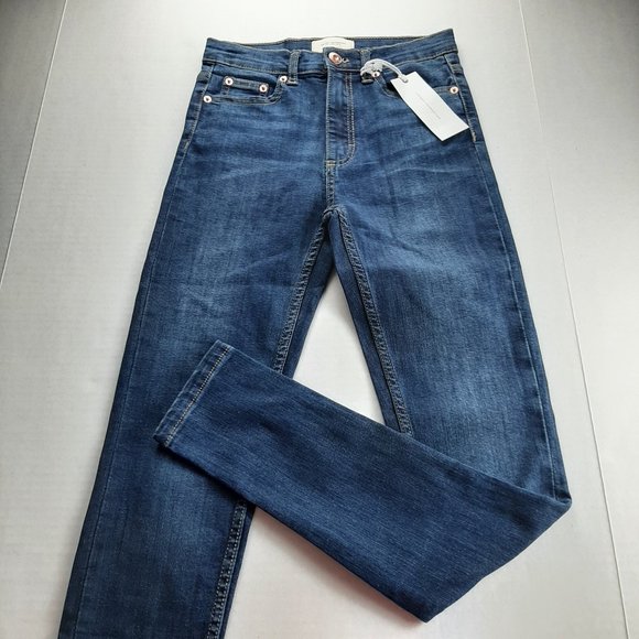 French Connection Reset Skinny Jean Women's Size 4 Dark Wash Mid Rise 5 Pocket - Picture 1 of 7